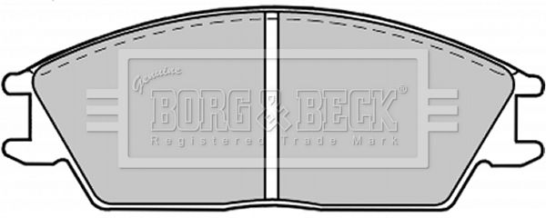 BORG & BECK Piduriklotsi komplekt,ketaspidur BBP1268